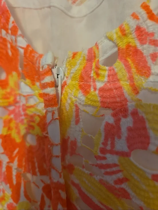 Lilly Pulitzer Resort Dress Sunkissed Bright Yellow Pink Sleeveless Dress 6 - Picture 4 of 6